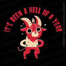 Load image into Gallery viewer, Secret_Shirts Magnets / 3"x3" / Black Hell Of A Year