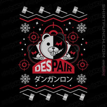 Load image into Gallery viewer, Shirts Magnets / 3"x3" / Black Despair Kuma Ugly Christmas Sweater