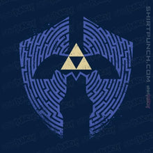 Load image into Gallery viewer, Shirts Magnets / 3"x3" / Navy Triforce Labyrinth