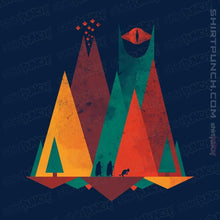 Load image into Gallery viewer, Shirts Magnets / 3"x3" / Navy Geometric Middle Earth