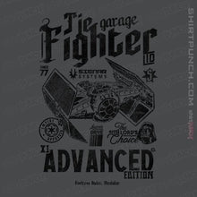 Load image into Gallery viewer, Daily_Deal_Shirts Magnets / 3"x3" / Charcoal Tie Fighter Garage