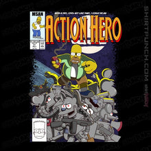 Load image into Gallery viewer, Daily_Deal_Shirts Magnets / 3"x3" / Black Action Hero