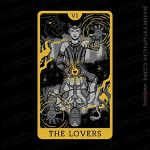 Load image into Gallery viewer, Shirts Magnets / 3"x3" / Black Tarot The Lovers