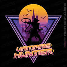 Load image into Gallery viewer, Daily_Deal_Shirts Magnets / 3&quot;x3&quot; / Black Neon Vampire Hunter
