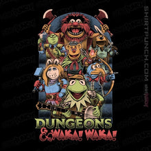 Load image into Gallery viewer, Daily_Deal_Shirts Magnets / 3&quot;x3&quot; / Black Dungeons &amp; Waka Waka
