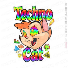 Load image into Gallery viewer, Shirts Magnets / 3"x3" / White Faux Paw the Techno Cat