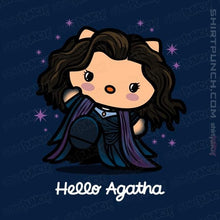 Load image into Gallery viewer, Shirts Magnets / 3"x3" / Navy Hello Agatha