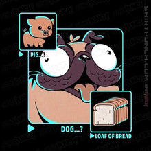 Load image into Gallery viewer, Shirts Magnets / 3&quot;x3&quot; / Black Dog Pig Bread
