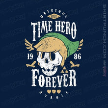 Load image into Gallery viewer, Shirts Magnets / 3"x3" / Navy Time Hero Forever