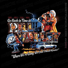 Load image into Gallery viewer, Shirts Magnets / 3"x3" / Black Go Back In Time In Hill Valley