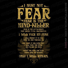Load image into Gallery viewer, Daily_Deal_Shirts Magnets / 3&quot;x3&quot; / Black Fear Is The Mind-Killer

