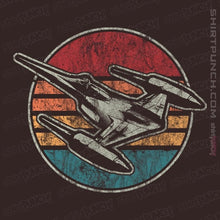 Load image into Gallery viewer, Shirts Magnets / 3"x3" / Dark Chocolate Vintage Starfighter