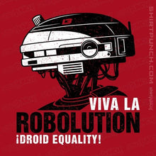 Load image into Gallery viewer, Shirts Magnets / 3"x3" / Red Viva La Robolution