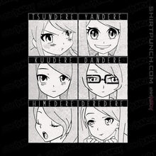 Load image into Gallery viewer, Secret_Shirts Magnets / 3"x3" / Black Dere Types