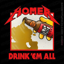 Load image into Gallery viewer, Daily_Deal_Shirts Magnets / 3"x3" / Black Drink 'Em All