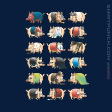 Load image into Gallery viewer, Shirts Magnets / 3"x3" / Navy Pig Movies