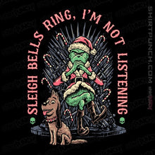 Load image into Gallery viewer, Daily_Deal_Shirts Magnets / 3"x3" / Black Sleigh Bells Ring