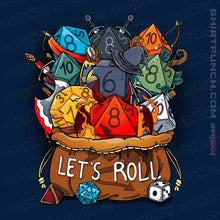 Load image into Gallery viewer, Shirts Magnets / 3"x3" / Navy Let's Roll!