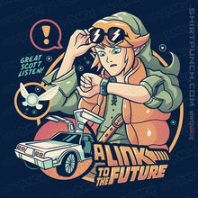 Load image into Gallery viewer, Daily_Deal_Shirts Magnets / 3"x3" / Navy Link To The Future