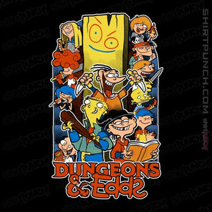 Daily_Deal_Shirts Magnets / 3"x3" / Black Dungeons & Edds