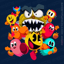 Load image into Gallery viewer, Secret_Shirts Magnets / 3"x3" / Navy Pac-Man World