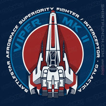 Load image into Gallery viewer, Daily_Deal_Shirts Magnets / 3"x3" / Navy Battlestar MKII