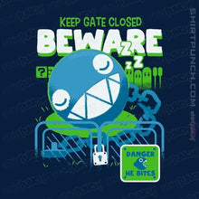 Load image into Gallery viewer, Shirts Magnets / 3"x3" / Navy Beware Of Chomp Chomp