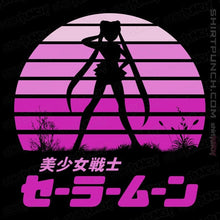 Load image into Gallery viewer, Shirts Magnets / 3"x3" / Black Sailor Moon Sun Set