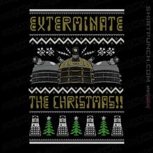 Load image into Gallery viewer, Shirts Magnets / 3&quot;x3&quot; / Black Dalek Xmas
