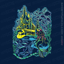 Load image into Gallery viewer, Secret_Shirts Magnets / 3"x3" / Navy Impressionist Mermaid