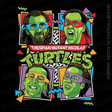 Load image into Gallery viewer, Secret_Shirts Magnets / 3"x3" / Black Thespian Mutant Nicolas Cage Turtles