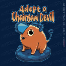Load image into Gallery viewer, Daily_Deal_Shirts Magnets / 3"x3" / Navy Adopt A Chainsaw
