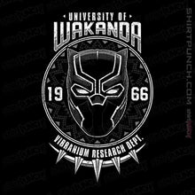Load image into Gallery viewer, Shirts Magnets / 3&quot;x3&quot; / Black University Of Wakanda
