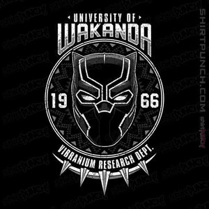 Shirts Magnets / 3"x3" / Black University Of Wakanda