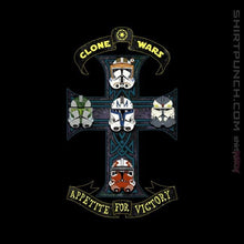 Load image into Gallery viewer, Shirts Magnets / 3"x3" / Black Appetite For Victory