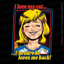Load image into Gallery viewer, Secret_Shirts Magnets / 3"x3" / Black Love My Cats