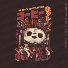 Load image into Gallery viewer, Shirts Magnets / 3"x3" / Dark Chocolate Black Coffee Attack