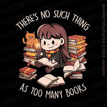 Load image into Gallery viewer, Daily_Deal_Shirts Magnets / 3"x3" / Black There's No Such Thing As Too Many Books