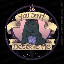 Load image into Gallery viewer, Secret_Shirts Magnets / 3"x3" / Black You Don't Deserve Me