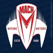 Load image into Gallery viewer, Daily_Deal_Shirts Magnets / 3"x3" / Navy Mach 5 Mifune Motors