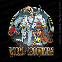 Load image into Gallery viewer, Shirts Magnets / 3"x3" / Black Worm of Grooviness