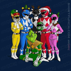 Daily_Deal_Shirts Magnets / 3"x3" / Navy Grinch Rangers