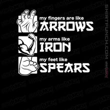 Load image into Gallery viewer, Daily_Deal_Shirts Magnets / 3"x3" / Black Arrows Iron And Spears