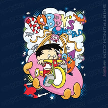 Load image into Gallery viewer, Secret_Shirts Magnets / 3"x3" / Navy Bobby's World