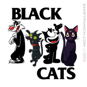Shirts Magnets / 3"x3" / White Black Cats Flag