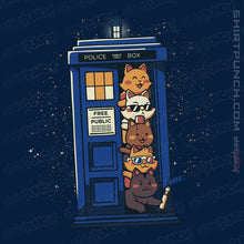 Load image into Gallery viewer, Daily_Deal_Shirts Magnets / 3"x3" / Navy Tardis Cats
