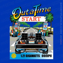 Load image into Gallery viewer, Daily_Deal_Shirts Magnets / 3"x3" / Royal Blue Out Run And Time