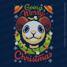 Load image into Gallery viewer, Daily_Deal_Shirts Magnets / 3"x3" / Navy Going Merry Christmas