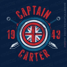Load image into Gallery viewer, Shirts Magnets / 3"x3" / Navy Captain Carter
