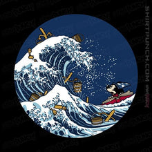 Load image into Gallery viewer, Shirts Magnets / 3"x3" / Black Kanagawa Brooms